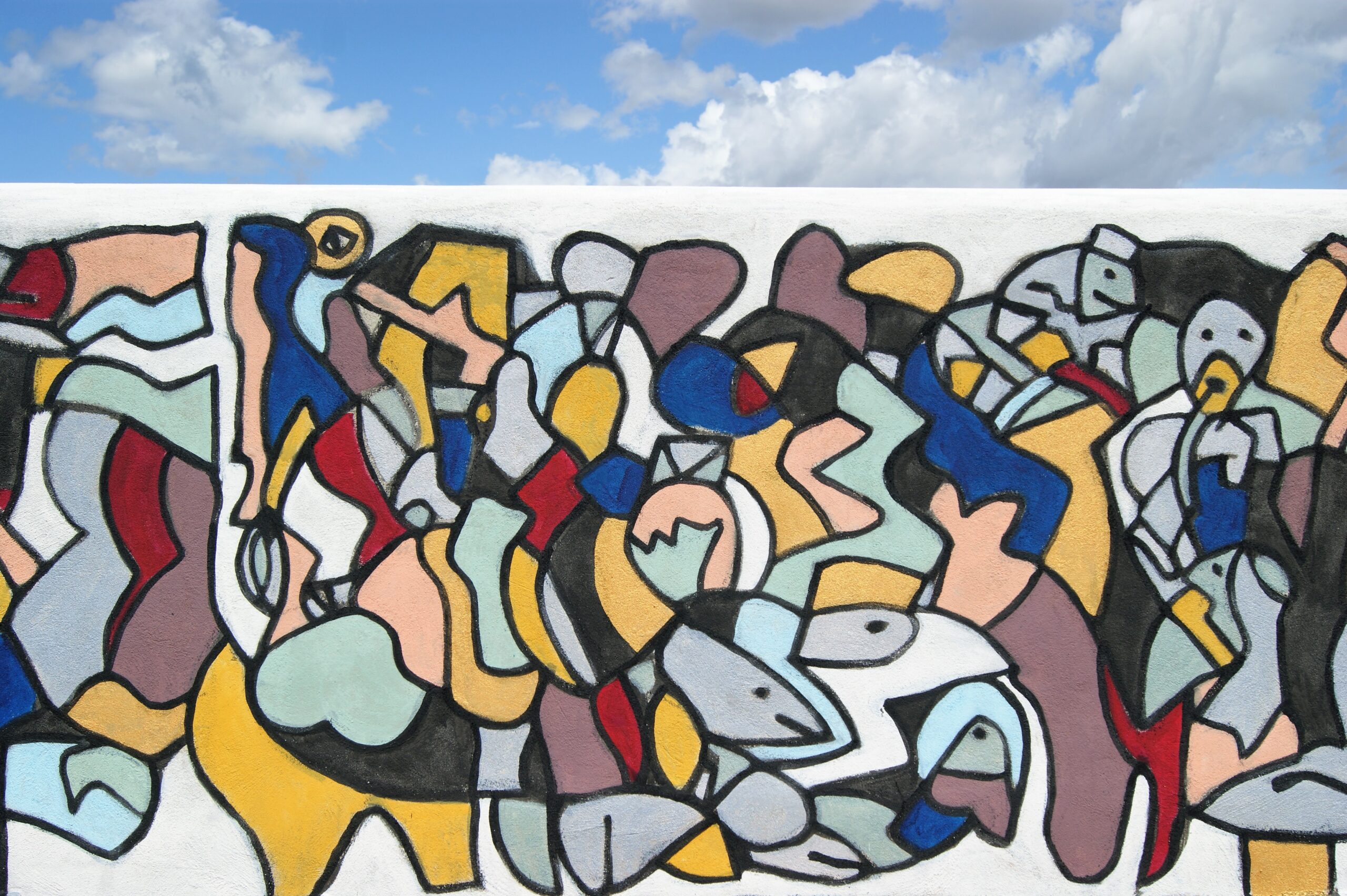 7 algorytmy pokoju mural sztuki współczesnej na sycylii cortile delle nevi