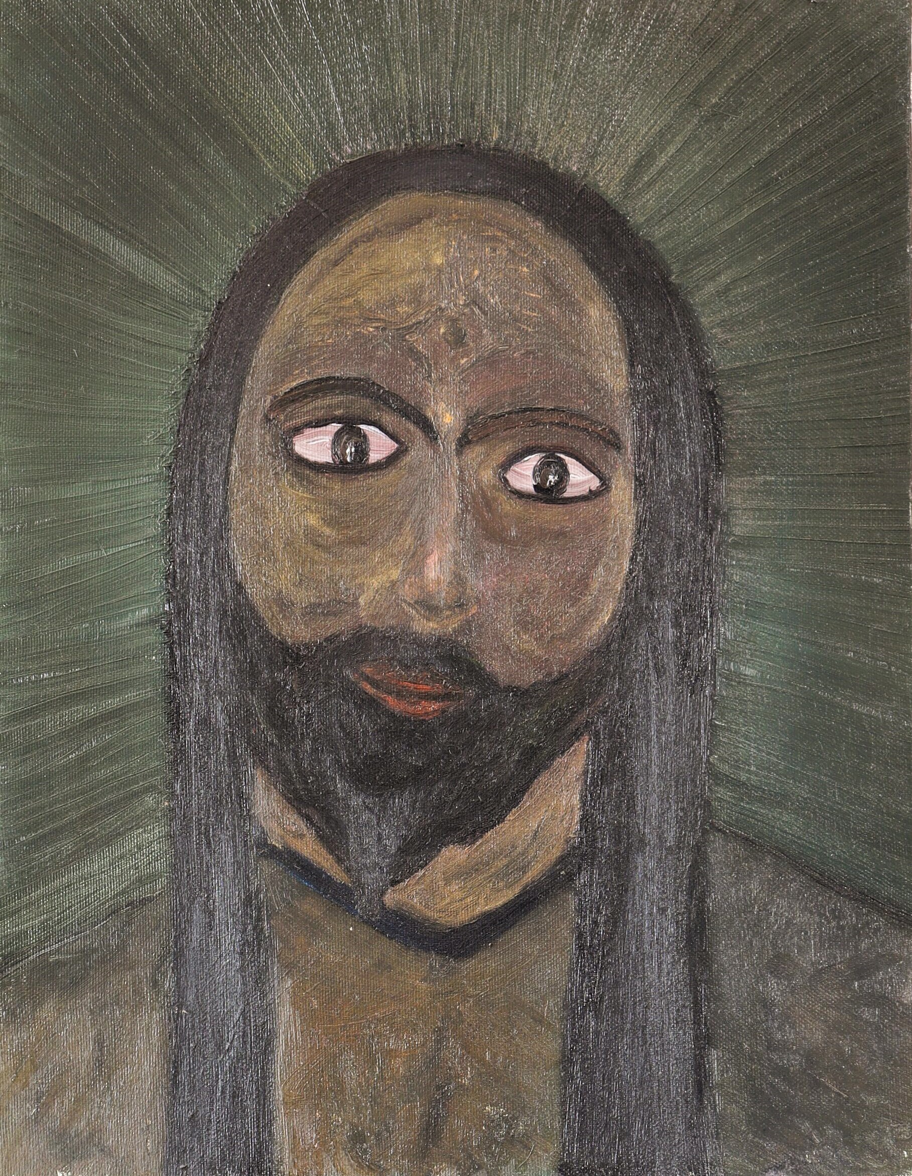 112-2004-Il-Battista-35-45-Cm-Pittura-Contemporanea-Acrylic-Claudio-Mario-Andrea-Arezzo-di-Trifiletti